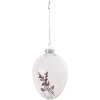 Clayre & Eef 6GL4461 Huevo de Pascua colgante 7x10 cm cristal transparente