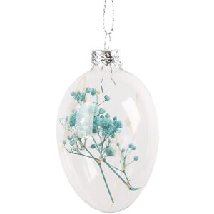 Clayre & Eef 6GL4464 Huevo de Pascua colgante cristal...