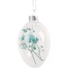 Clayre & Eef 6GL4464 Huevo de Pascua colgante cristal Ø 5x8 cm