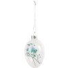 Clayre & Eef 6GL4464 Huevo de Pascua colgante cristal Ø 5x8 cm