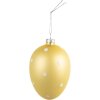 Clayre & Eef 6GL4467 Huevo decorativo amarillo Ø 8x12 cm
