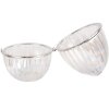 Clayre & Eef 6GL4476 Tarro con Tapa 9x13 cm Cristal Transparente Plata