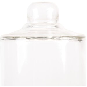 Clayre & Eef 6GL4483 Vaso campana vidrio base madera...
