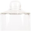 Clayre & Eef 6GL4483 Vaso campana vidrio base madera Ø 13x18 cm