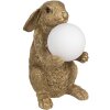 Clayre & Eef 6LMP790 Sobremesa Bunny Oro G9 max 60W 27x19x35 cm
