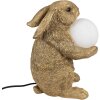 Clayre & Eef 6LMP790 Sobremesa Bunny Oro G9 max 60W 27x19x35 cm