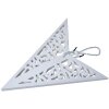 Clayre & Eef 6PA0510L Decoración Estrella Blanca 60x18x60 cm