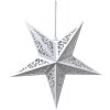 Clayre & Eef 6PA0510M Decoración Estrella Blanca 45x15x45 cm