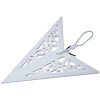 Clayre & Eef 6PA0510M Decoración Estrella Blanca 45x15x45 cm