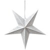 Clayre & Eef 6PA0511M Decoración Estrella Blanca 45x15x45 cm