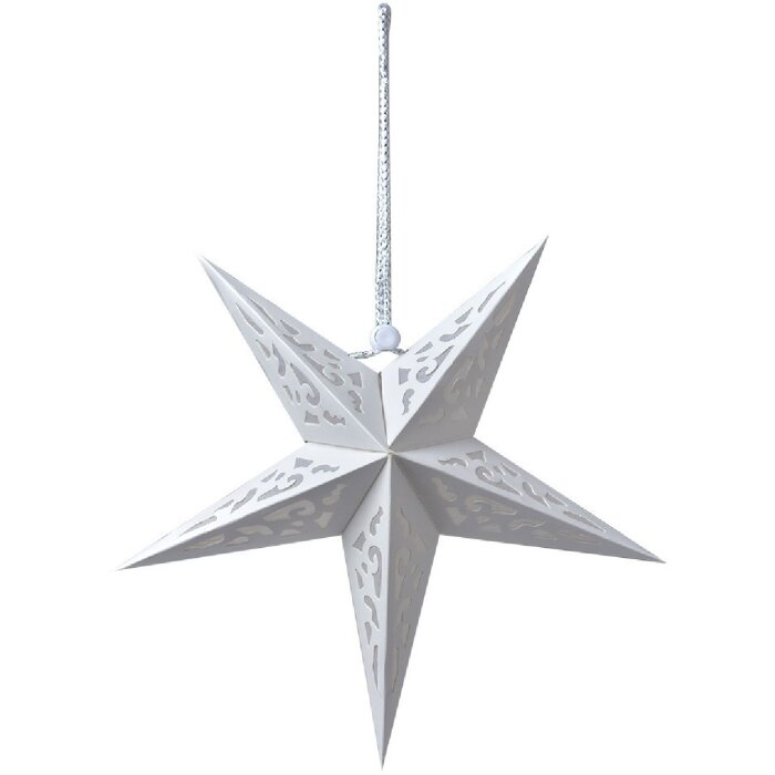 Clayre & Eef 6PA0511S Decoración Estrella Blanca 30x10x30 cm