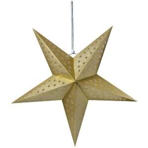 Clayre & Eef 6PA0512L Decoración estrella oro...
