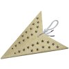 Clayre & Eef 6PA0512L Decoración estrella oro 60x22x60 cm