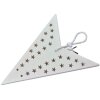 Clayre & Eef 6PA0512LW Decoración estrella 60x22x60 cm blanco perforado
