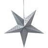 Clayre & Eef 6PA0512MZI Decoración Estrella Plata 45x15x45 cm
