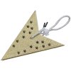 Clayre & Eef 6PA0512S Decoración Estrella Oro 30x10x30 cm