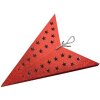 Clayre & Eef 6PA0512XLR Decoración Estrella Roja 90x20x90 cm