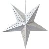Clayre & Eef 6PA0512XLW Decoración Estrella Blanca 90x20x90 cm