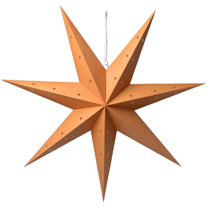 Clayre & Eef 6PA0513XL Decoración Estrella Naranja 90x18x90 cm