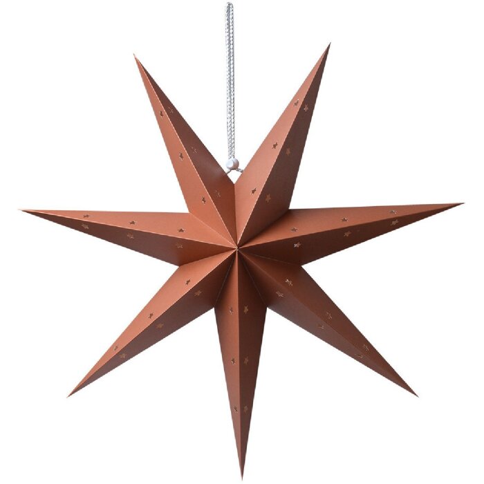 Clayre & Eef 6PA0514L Decoración Estrella Marrón 60x22x60 cm