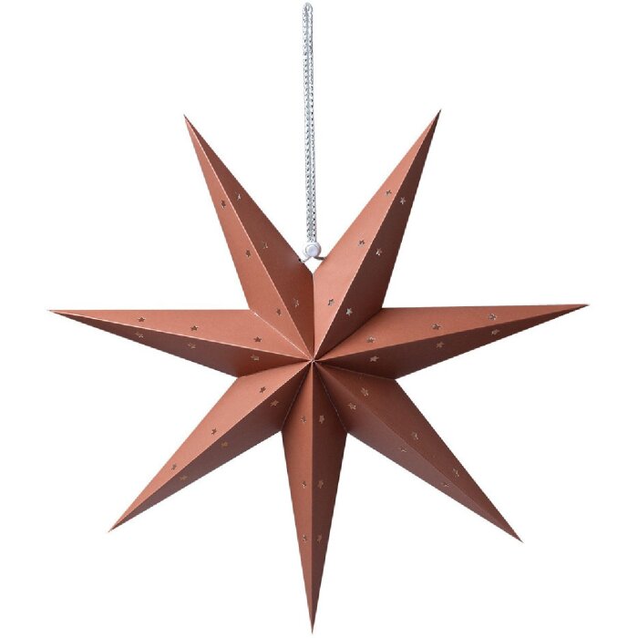 Clayre & Eef 6PA0514M Decoración Estrella Marrón 45x15x45 cm