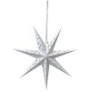 Clayre & Eef 6PA0515S Decoración Estrella Blanca 30x8x30 cm