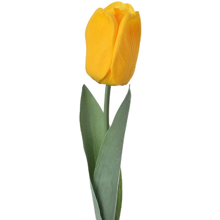 Clayre & Eef 6PL0235 Flor artificial Tulipán amarillo 6x6x50 cm