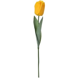 Clayre & Eef 6PL0235 Flor artificial Tulipán amarillo 6x6x50 cm