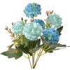 Clayre & Eef 6PL0265 Flor artificial 15x10x30 cm Azul Verde