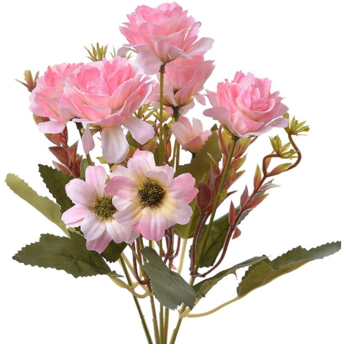Clayre & Eef 6PL0267 Flor artificial Rosa 15x10x30 cm