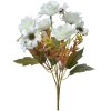 Clayre & Eef 6PL0268 Ramo de flores artificial 15x8x30 cm Blanco Verde