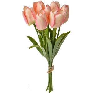 Clayre & Eef 6PL0277 Flor artificial Tulipanes Rosa 10x10x32 cm