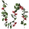 Clayre & Eef 6PL0282 Guirnalda de flores artificiales 180 cm Rojo Verde