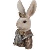 Clayre & Eef 6PR4138 Decoración Conejo con Corona 23x18x40 cm