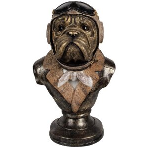 Clayre & Eef 6PR4142 Decoración Busto Perro...