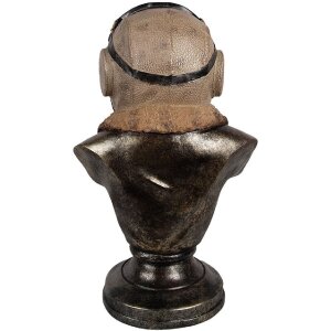 Clayre & Eef 6PR4142 Decoración Busto Perro 22x18x35 cm Estilo Vintage