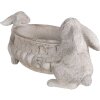 Clayre & Eef 6PR5054 Decoración maceta conejo 43x19x19 cm aspecto piedra