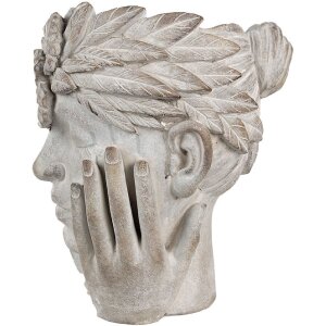 Clayre & Eef 6TE0500 Maceta Flor Mujer Gris 27x22x31 cm