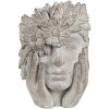 Clayre & Eef 6TE0500 Maceta Flor Mujer Gris 27x22x31 cm