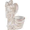 Clayre & Eef 6TE0505 Macetero Blanco Piedra Barroca 22x13x30 cm