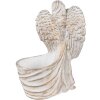 Clayre & Eef 6TE0505 Macetero Blanco Piedra Barroca 22x13x30 cm
