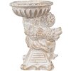 Clayre & Eef 6TE0506 Maceta Angel Blanco Antiguo 18x15x23 cm