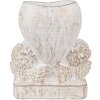 Clayre & Eef 6TE0508 Maceta Ángel 23x13x25 cm Blanco Vintage