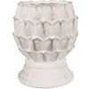 Clayre & Eef 6TE0510M Maceta Blanca Ø 15x18 cm