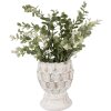 Clayre & Eef 6TE0510S Maceta Blanca Ø 11x13 cm