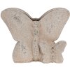 Clayre & Eef 6TE0514 Maceta Mariposa Beige 24x10x19 cm