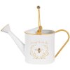 Clayre & Eef 6Y5510 Regadera Decorativa Blanco Amarillo 39x13x21 cm