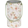 Clayre & Eef 6Y5511L Cubo decorativo motivo floral Ø 19x27 cm