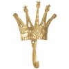 Clayre & Eef 6Y5548 Gancho de pared Crown Gold 11x3x18 cm