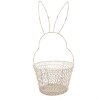 Clayre & Eef 6Y5581M Cesta Conejo Blanco Ø 15x34 cm